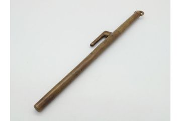 時代物　江戸期　真鍮　十手(實手、短棒)(R-062059)