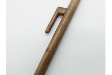 時代物　江戸期　真鍮　十手(實手、短棒)(R-062059)