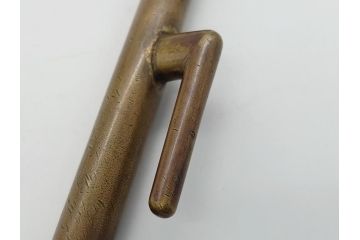 時代物　江戸期　真鍮　十手(實手、短棒)(R-062059)