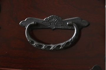 中古　美品　二本松工藝館　田中家具　重厚感ある佇まいが魅力的な収納箪笥(衣装箪笥、和タンス、整理箪笥、引き出し、チェスト)(R-062066)