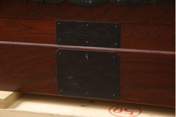 中古　美品　二本松工藝館　田中家具　重厚感ある佇まいが魅力的な収納箪笥(衣装箪笥、和タンス、整理箪笥、引き出し、チェスト)(R-062066)