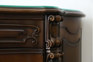 中古　カリモク家具(karimoku)　domani(ドマーニ)　Louis(ルイ)XVシリーズ　隅々まで施された装飾が美しいサイドボード(戸棚、収納棚、サイドキャビネット)(R-062069)
