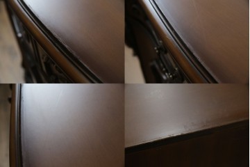 中古　カリモク家具(karimoku)　domani(ドマーニ)　Louis(ルイ)XVシリーズ　隅々まで施された装飾が美しいサイドボード(戸棚、収納棚、サイドキャビネット)(R-062069)