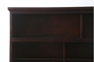 中古　美品　宮崎県　都城民芸　希少サイズ　希少デザイン　重厚感ある佇まいが魅力的な六尺水屋箪笥(食器棚、和風キャビネット、収納棚、戸棚、茶棚)(R-062071)