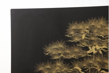 中古　美品　輪島塗り　和の風情あふれる衝立て(仕切り、パーテーション、つい立て)(R-062072)