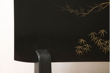 中古　美品　輪島塗り　和の風情あふれる衝立て(仕切り、パーテーション、つい立て)(R-062072)
