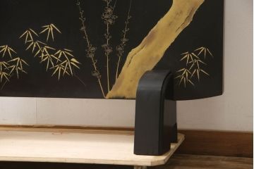 中古　美品　輪島塗り　和の風情あふれる衝立て(仕切り、パーテーション、つい立て)(R-062072)