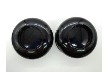 蒔絵　木製　内銀塗　漆　松牡丹文　凛とした気品漂う杯洗2客セット(盃洗、椀、お盆、和食器)(R-062076)