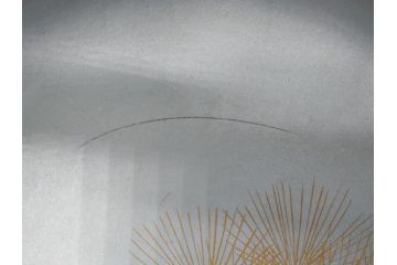 蒔絵　木製　内銀塗　漆　松牡丹文　凛とした気品漂う杯洗2客セット(盃洗、椀、お盆、和食器)(R-062076)