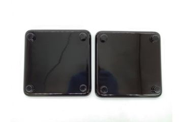 蒔絵　木製　内銀塗　漆　松牡丹文　凛とした気品漂う杯洗2客セット(盃洗、椀、お盆、和食器)(R-062076)