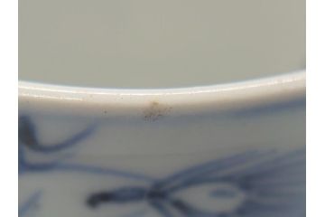古民具・骨董　江戸後期　染付　雲龍図　蕎麦猪口3客セット(和食器)(R-062078)