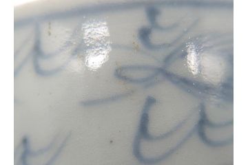 古民具・骨董　江戸後期　染付　雲龍図　蕎麦猪口5客セット(和食器)(R-062079)