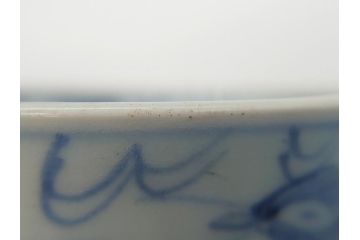 古民具・骨董　江戸後期　染付　雲龍図　蕎麦猪口5客セット(和食器)(R-062080)