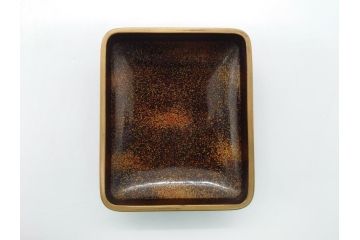 江戸〜明治期　木製　梨地　漆器　蒔絵　長門沢瀉文　凛とした佇まいが気品を感じさせる小箱3個セット(大1個、小2個)(小物入れ、漆工芸)(R-062082)