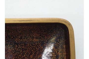 江戸〜明治期　木製　梨地　漆器　蒔絵　長門沢瀉文　凛とした佇まいが気品を感じさせる小箱3個セット(大1個、小2個)(小物入れ、漆工芸)(R-062082)