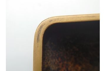 江戸〜明治期　木製　梨地　漆器　蒔絵　長門沢瀉文　凛とした佇まいが気品を感じさせる小箱3個セット(大1個、小2個)(小物入れ、漆工芸)(R-062082)