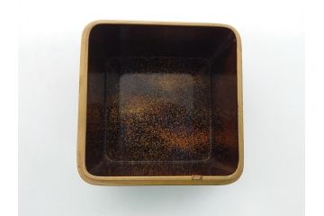 江戸〜明治期　木製　梨地　漆器　蒔絵　長門沢瀉文　凛とした佇まいが気品を感じさせる小箱3個セット(大1個、小2個)(小物入れ、漆工芸)(R-062082)