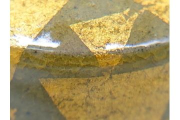 佐賀県指定重要無形文化財　小野珀子　釉裏金彩　2.3寸ぐい呑み(共箱付き、酒器、和食器、作家物)(R-062086)