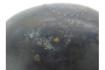 古玩　古銅　獅子　銀象嵌　意匠を凝らした獅子が見事な香炉(中国?、三つ脚、仏具)(R-062088)
