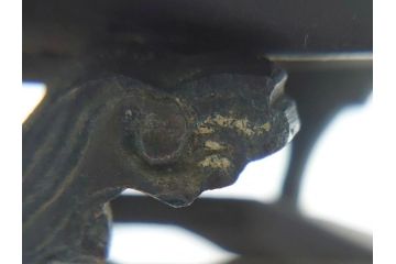 古玩　古銅　麒麟　鳳凰双耳　人物　台座付き　躍動感ある細工に見惚れてしまう香炉(中国?、仏具)(R-062090)