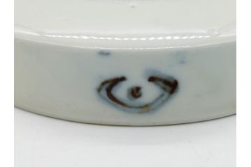 幕末〜明治期　伊万里焼　金襴手　色絵　染付　花桃文　5.4寸皿　約16.5cm　煌びやかで豪華な絵付けの深皿3枚セット(五寸四分、中皿、和食器、和皿)(R-062091)