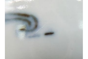 幕末〜明治期　伊万里焼　金襴手　色絵　染付　花桃文　5.4寸皿　約16.5cm　煌びやかで豪華な絵付けの深皿3枚セット(五寸四分、中皿、和食器、和皿)(R-062091)