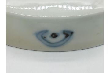 幕末〜明治期　伊万里焼　金襴手　色絵　染付　花桃文　5.4寸皿　約16.5cm　煌びやかで豪華な絵付けの深皿3枚セット(五寸四分、中皿、和食器、和皿)(R-062092)