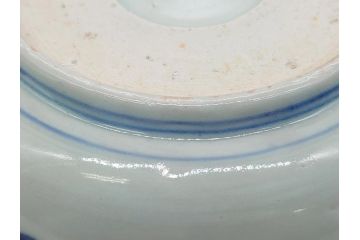 上手物　明治期　色絵　染付　花文　6寸皿　約18cm　一つ一つ丁寧に絵付けされた職人の技が光る深皿3枚セット(六寸、中皿、変形皿、和食器、和皿)(R-062094)