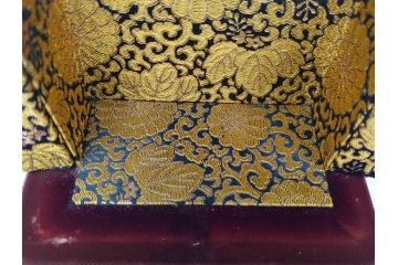 謹作　金工　鈴木幸平　銀製　開眼供養軍　総本山比叡山延暦寺　三面大黒天(共箱無し、厨子付き、仏像、仏具)(R-062095)