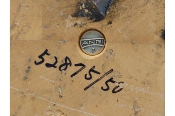希少　イタリア　ANRI(アンリ)　貴婦人　帽子　女性像　木製　高さ約46cm　手作業による表情やしぐさの表現が見事な木彫り人形(置物、ウッドドール)(R-062098)