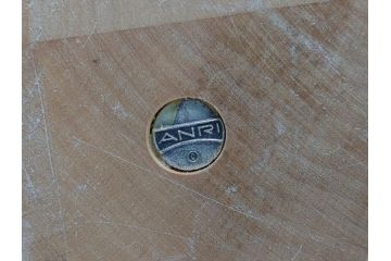イタリア　ANRI(アンリ)　傘を持つ男　紳士　高さ約52cm　手彫りの温かい味わいが伝わってくる木彫り人形(置物、ウッドドール)(R-062099)