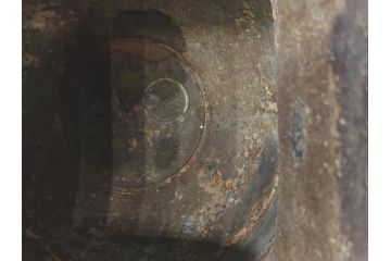 古玩　古銅　龍と梅の図　双耳　経年変化による味わいをお楽しみいただける壺(壷、花器、花瓶、中国?)(R-062100)