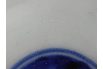 江戸期　大明萬暦年製　古伊万里　色絵　染付　稀少図柄　馬　3.8寸　約11.5cm　生き生きとした馬の絵付けが魅力の蓋付き茶碗2客セット(和食器、三寸八分)(R-062101)