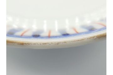 江戸期　大明萬暦年製　古伊万里　色絵　染付　稀少図柄　馬　3.8寸　約11.5cm　生き生きとした馬の絵付けが魅力の蓋付き茶碗2客セット(和食器、三寸八分)(R-062101)