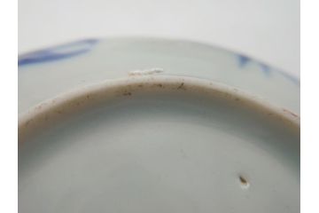 明治期　伊万里　色絵　染付　金彩　梅鳥文　3.7寸皿　約11cm　食卓を鮮やかに演出する小皿5枚セット(三寸七分、和食器、和皿)(R-062105)