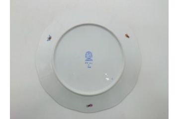 ヘレンド　ハンガリー　HEREND HVNGARY　HANDPAINTED　ロスチャイルド・バード　トリオ　美しい金彩の飾りで縁取られたエレガントな皿&カップ&ソーサー(HUNGARY、プレート、C&S)(R-062106)