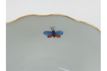 ハンガリー　HEREND HVNGARY　HANDPAINTED　ヘレンド　ロスチャイルド・バード　美しい金彩の飾りで縁取られたエレガントなティーカップ&ソーサー3客セット(C&S)(R-062107)