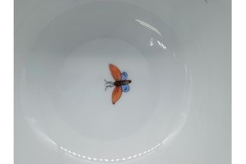 ハンガリー　HEREND HVNGARY　HANDPAINTED　ヘレンド　ロスチャイルド・バード　美しい金彩の飾りで縁取られたエレガントなティーカップ&ソーサー3客セット(C&S)(R-062107)