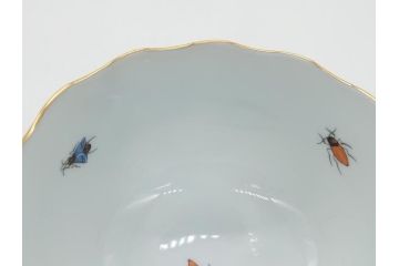 ハンガリー　HEREND HVNGARY　HANDPAINTED　ヘレンド　ロスチャイルド・バード　美しい金彩の飾りで縁取られたエレガントなティーカップ&ソーサー3客セット(C&S)(R-062107)