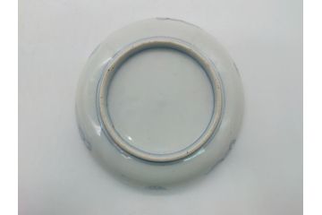 幕末期　伊万里　色絵　染付　金彩　4.5寸皿　約13.5cm　繊細で温かみのある絵付けが魅力の深皿3枚セット(四寸五分、中皿、和食器、和皿)(R-062111)