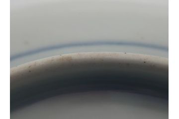 幕末期　伊万里　色絵　染付　金彩　4.5寸皿　約13.5cm　繊細で温かみのある絵付けが魅力の深皿5枚セット(四寸五分、中皿、和食器、和皿)(R-062113)