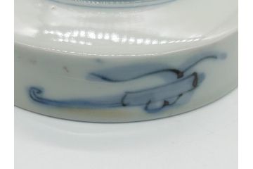 幕末〜明治期　伊万里焼　金襴手　色絵　染付　花桃文　5.4寸皿　約16.5cm　煌びやかで豪華な絵付けの深皿2枚セット(五寸四分、和皿、中皿、和食器)(R-062114)