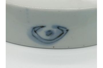 幕末〜明治期　伊万里焼　金襴手　色絵　染付　花桃文　5.4寸皿　約16.5cm　煌びやかで豪華な絵付けの深皿3枚セット(五寸四分、和皿、中皿、和食器)(R-062115)