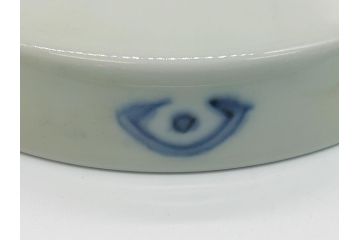 幕末〜明治期　伊万里焼　金襴手　色絵　染付　花桃文　5.4寸皿　約16.5cm　煌びやかで豪華な絵付けの深皿2枚セット(五寸四分、和皿、中皿、和食器)(R-062118)