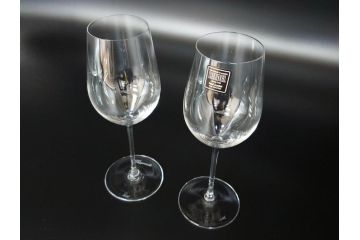 オーストリア　RIEDEL(リーデル)　ソムリエ　Proud foot Japan　洗練された気品さを放つワイングラス2客セット(箱付き、プラウドフットジャパン)(R-062119)