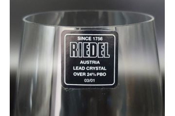 オーストリア　RIEDEL(リーデル)　ソムリエ　プラウドフットジャパン記念品(名入れ有)　洗練された気品さを放つワイングラス2客セット(箱付き、proudfoot japan)(R-062120)