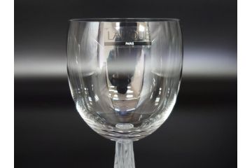 フランス　LALIQUE(ラリック)　卓越した上品さをまとうワイングラス2客セット(クリスタル)(R-062121)