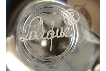 フランス　LALIQUE(ラリック)　卓越した上品さをまとうワイングラス2客セット(クリスタル)(R-062121)