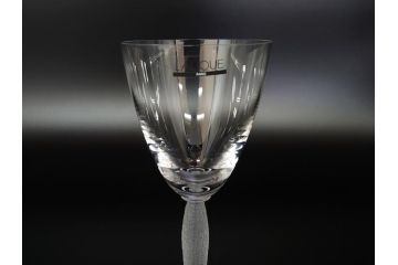 フランス　LALIQUE(ラリック)　ルーヴル　卓越した上品さをまとうワイングラス2客セット(クリスタル、ペア)(R-062125)