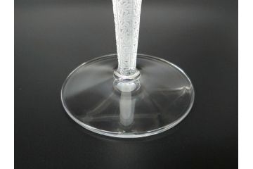 フランス　LALIQUE(ラリック)　ルーヴル　卓越した上品さをまとうワイングラス2客セット(クリスタル、ペア)(R-062125)